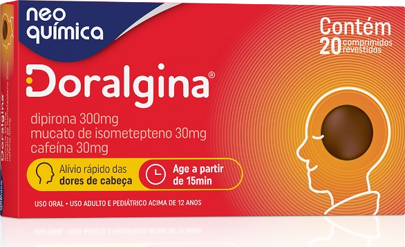 DORALGINA CX 10X10 COMP NEO QUIMICA CX 100 COMP