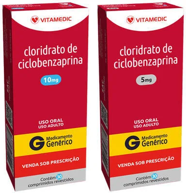 CICLOBENZAPRINA 5MG CX 15 COMP VITAMEDIC