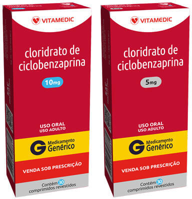 CICLOBENZAPRINA 10MG CX 15 COMP VITAMEDIC