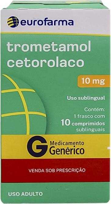 TROMETAMOL 10MG CX 10 COMP EUROFARMA