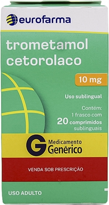 TROMETAMOL 10MG CX 20 COMP EUROFARMA