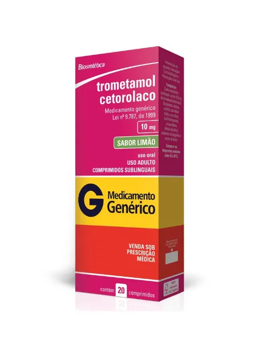 TROMETAMOL 10MG CX 20 COMP ACHE