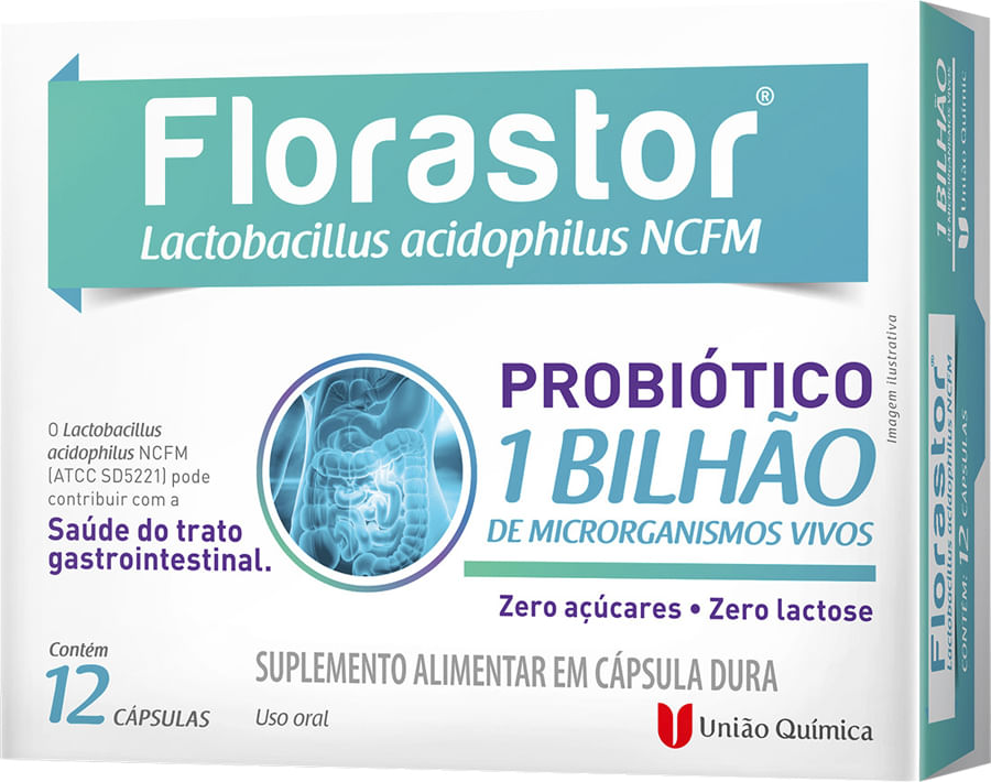 FLORASTOR CX 12 CAPS DURA UNIAO QUIMICA