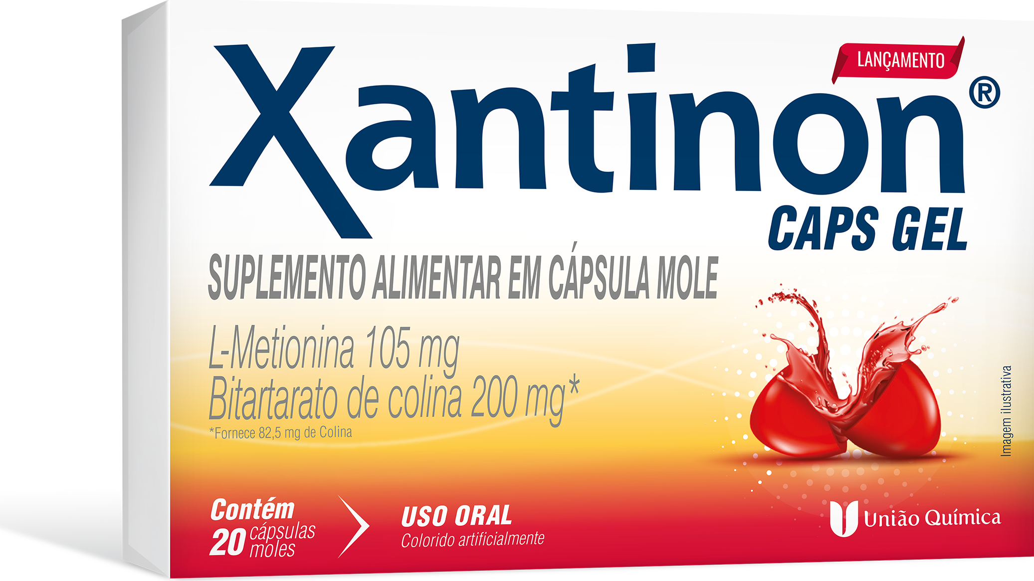 XANTINON CX 20 CAPS GEL UNIAO QUIMICA
