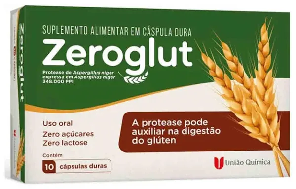 ZEROGLUT 348000PPI CX 10 CAPS UNIAO QUIMICA