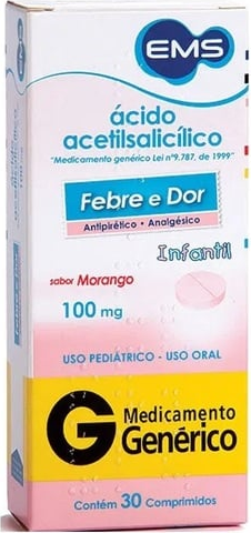 ACIDO ACETILSALICILICO 100MG CX 30 COMP LIB RETARD EUROFARMA