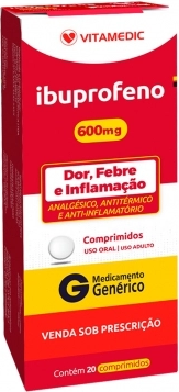 IBUPROFENO 600MG CX 20 COMP VITAMEDIC
