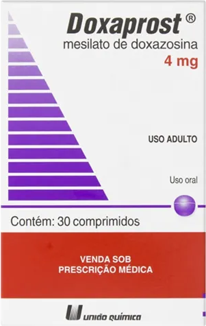 DOXAZOSINA 4MG CX 30 COMP UNIAO QUIMICA