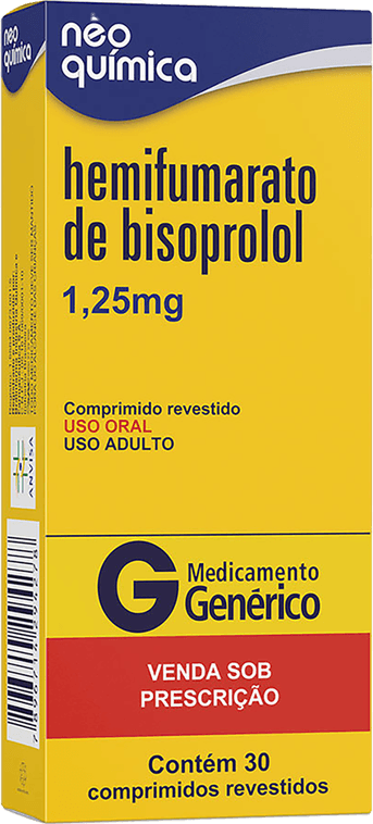 BISOPROLOL 05MG CX 30 COMP NEO QUIMICA