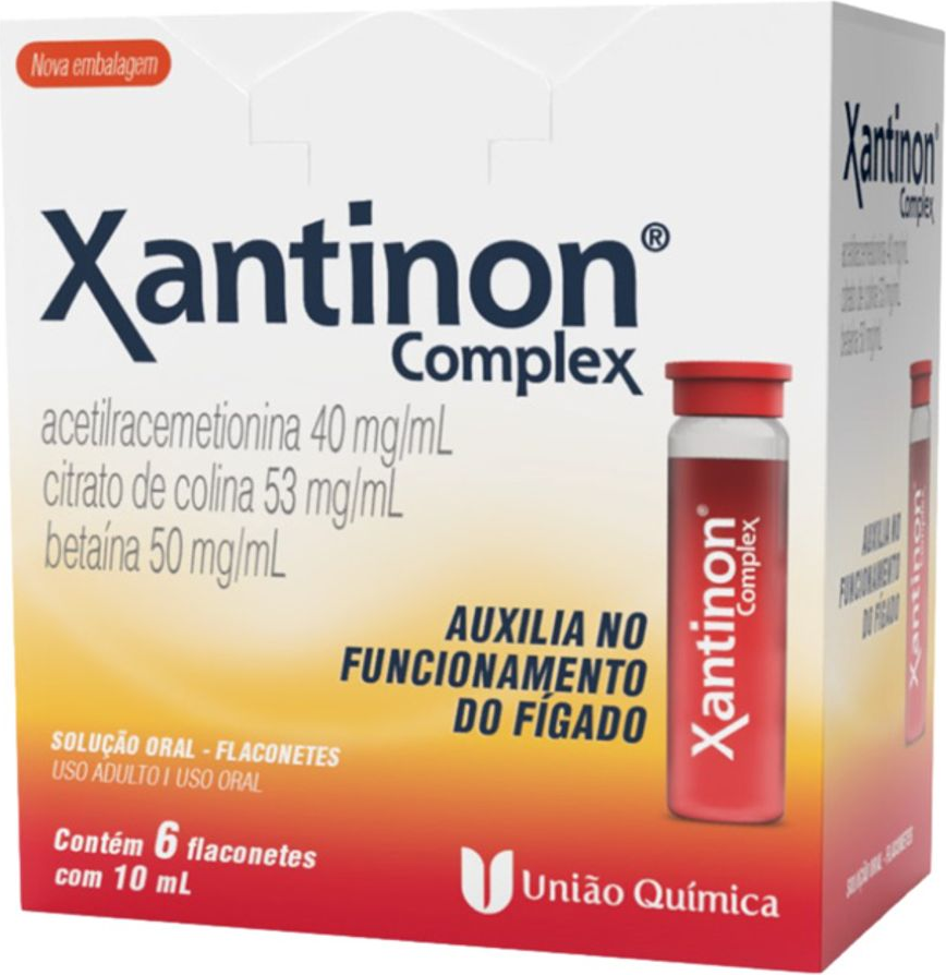 XANTINON COMPLEX  X 6 FLAC 10ML UNIAO QUIMICA