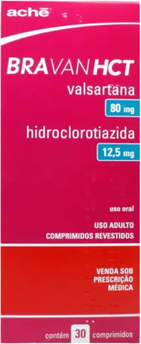 VALSARTANA+HIDROCLOROTIAZIDA 80/12,5MG CX 30 COMP ACHE