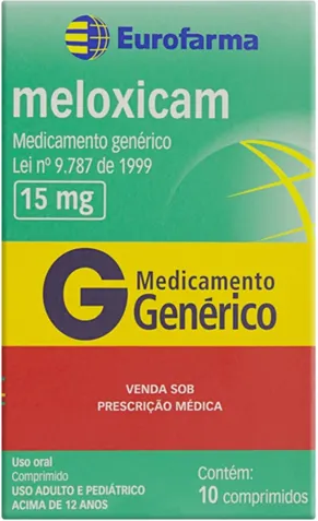 MELOXICAM 15MG CX 10 COMP EUROFARMA