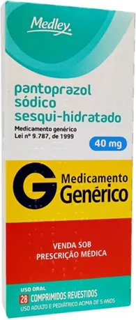 PANTOPRAZOL 40MG CX 28 COMP MEDLEY