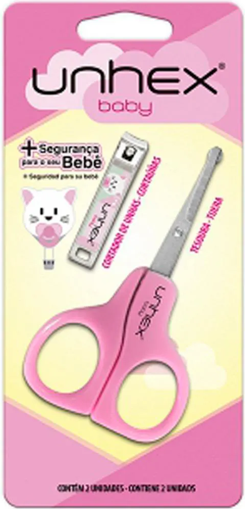 TESOURA E CORT UNHA UNHEX BABY ROSA MERHEJE