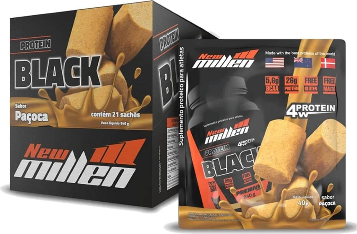 PROTEIN BLACK 4W PACOCA DISPLAY C/21 SACHES