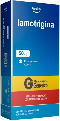 LAMOTRIGINA 50MG CX 30 COMP GEOLAB