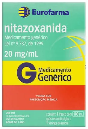 NITAZOXANIDA 20MG 100ML EUROFARMA