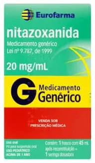 NITAZOXANIDA 20MG 45ML EUROFARMA