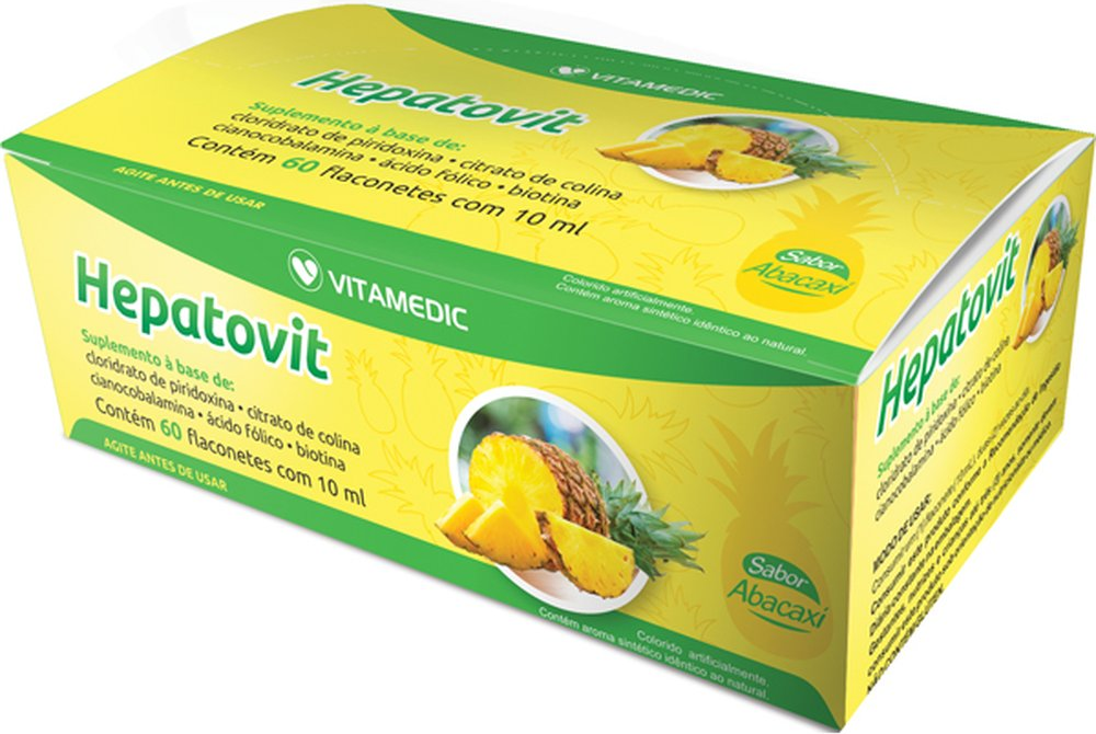 HEPATOVIT ABACAXI 10ML C/60 FLAC VITAMEDIC