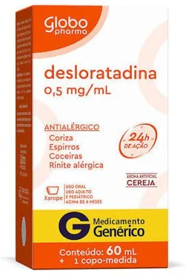 DESLORATADINA 0,5MG XPE 60ML GLOBO