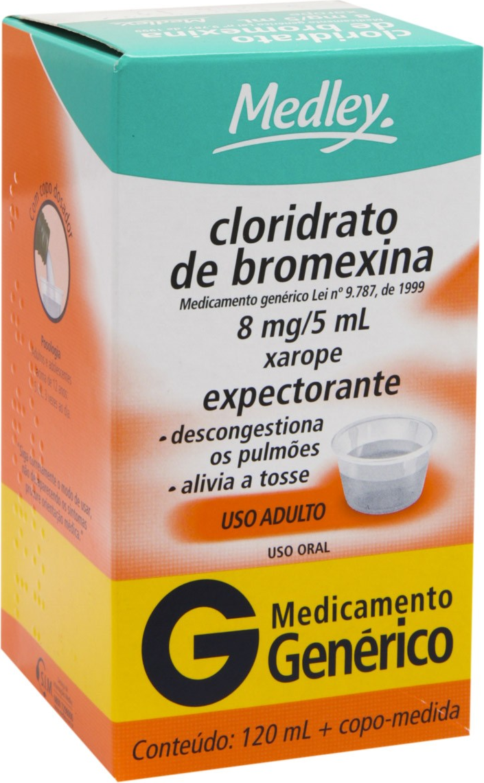 BROMEXINA 8MG XPE 120ML MEDLEY