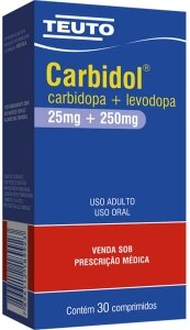 CARBIDOPA+LEVODOPA 25+250MG CX 30 COMP TEUTO