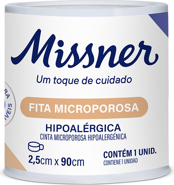 FITA MICROP 2,5CM X 90CM BEGE MISSNER