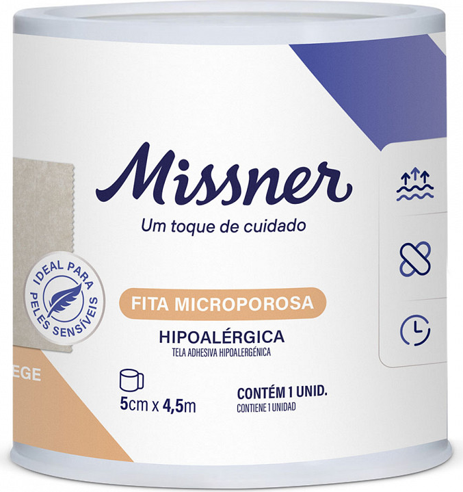 FITA MICROP 5,0CM X 4,5M BEGE MISSNER