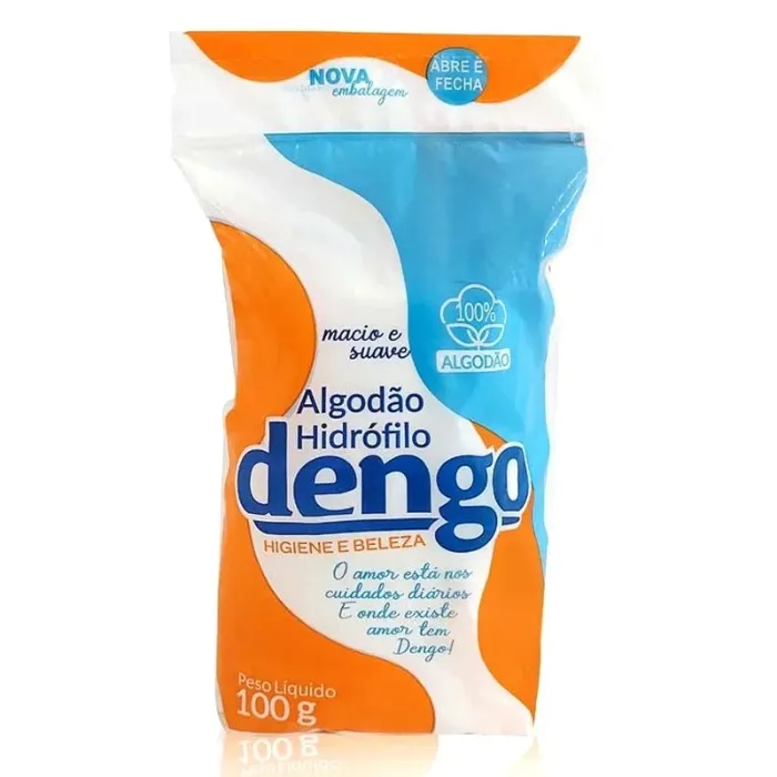 ALGODAO HIDROFILO ROLO ZIPLOCK 100G DENGO