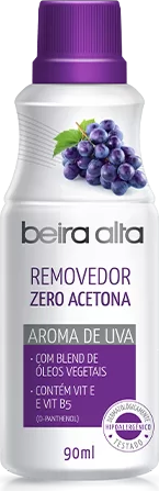 REMOV DE ESMALTE BEIRA ALTA S/ACETONA UVA 90ML