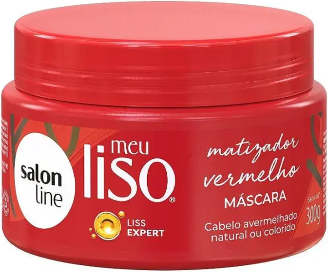 MASC MATIZ SALON LINE MEU LISO VERMELHO 300G
