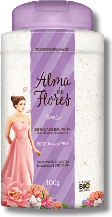 TALCO ALMA DE FLORES BAUNILHA 100G MEMPHIS