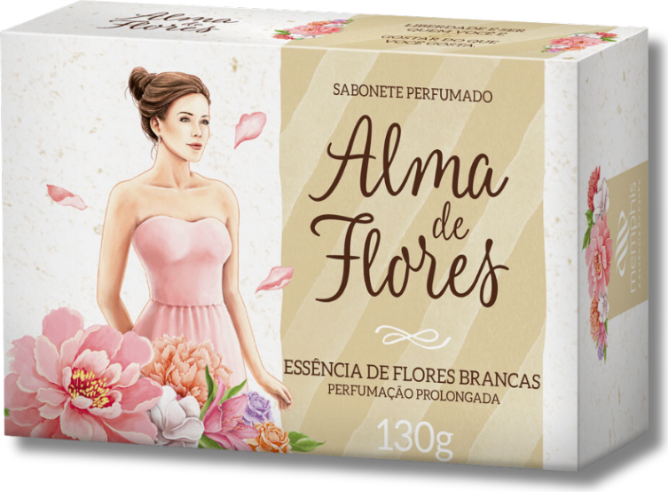 SAB ALMA DE FLORES BRANCAS 130GR MEMPHIS