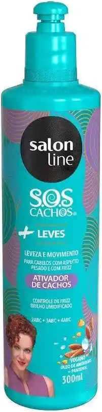 ATIVA CACHOS SALON LINE OLEO DE AMENDOAS SOS CACHOS +LEVE 300ML