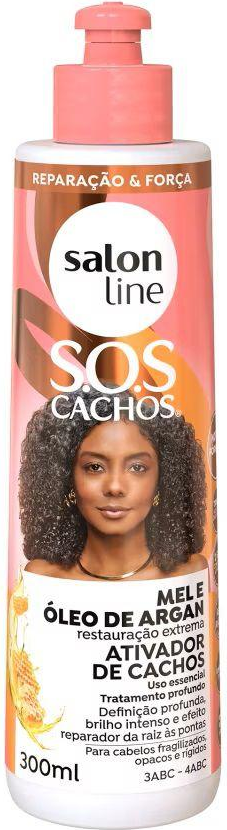 ATIVA CACHOS SALON LINE MEL E OLEO DE ARGAN 300ML