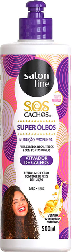 ATIVA CACHOS SALON LINE SOS CACHOS SUPER OLEOS 500ML