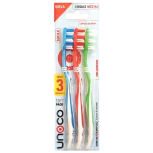 ESC DENT UNOCO SMILE SOFT PACK C/3 MEDIA