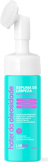 ESPUMA DE LIMPEZA FACIAL HATER DA OLEOSIDADE 130ML LABPOP