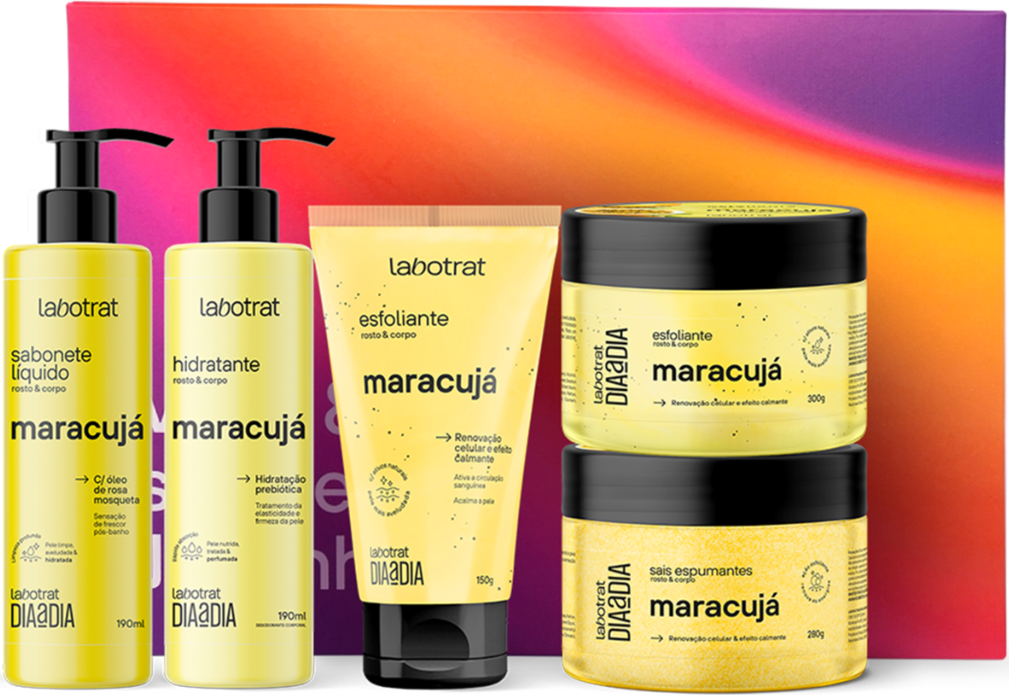 KIT EXPERIENCIA DE BANHO MARACUJA DIA A DIA C/ 5 ITENS LABOTRAT