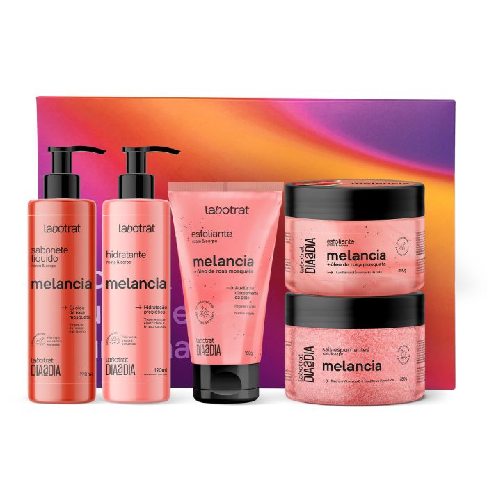 KIT EXPERIENCIA DE BANHO MELANCIA DIA A DIA C/ 5 ITENS LABOTRAT