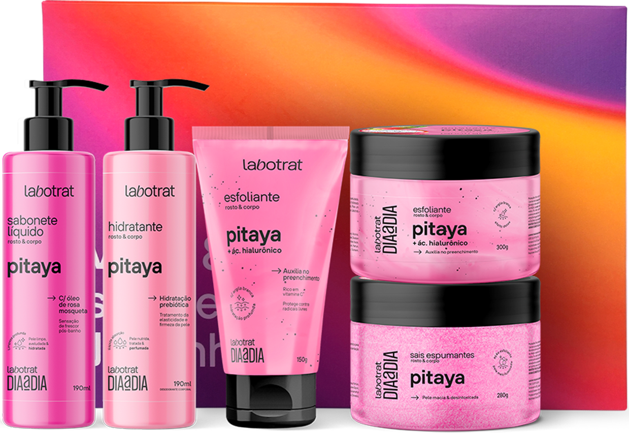 KIT EXPERIENCIA DE BANHO PITAYA DIA A DIA C/ 5 ITENS LABOTRAT