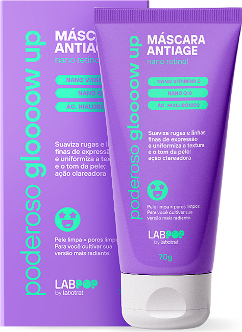 MASCARA FACIAL PODEROSO GLOW UP FACIAL 70G LABPOP