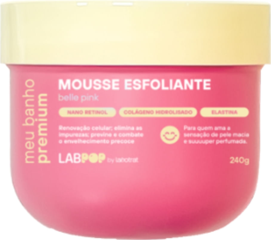 MOUSSE ESFOLIANTE BELLE PINK 240G LABPOP