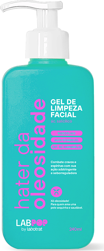 GEL DE LIMPEZA FACIAL HATER DA OLEOSIDADE 240ML LABPOP