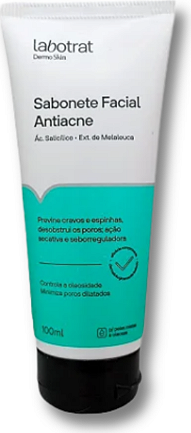 SABONETE FACIAL ANTIACNE DERMO SKIN 100ML LABOTRAT