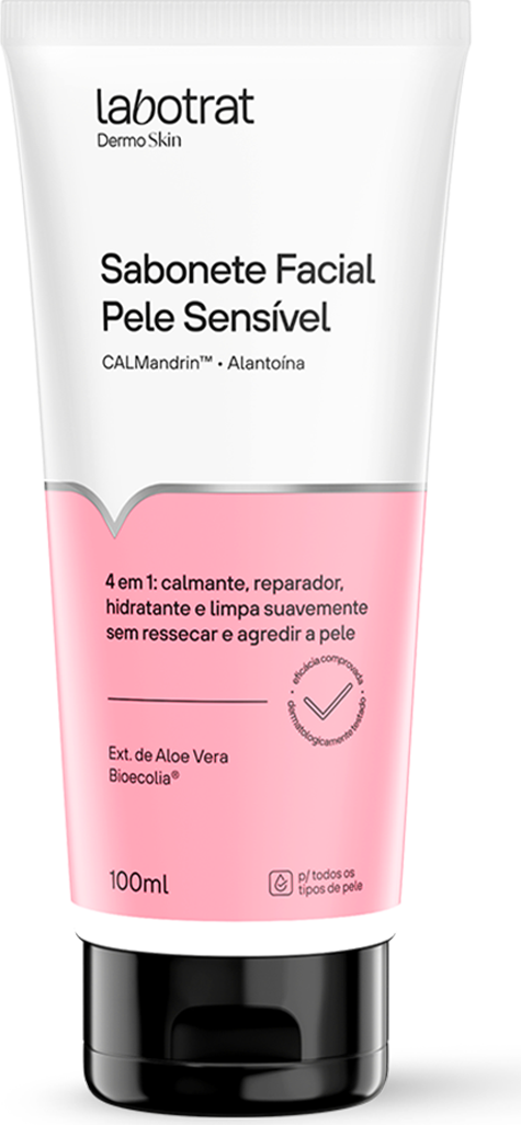 SABONETE FACIAL PELE SENSIVEL DERMO SKIN 100ML LABOTRAT