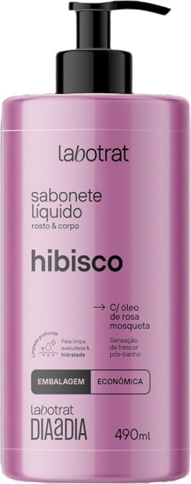 SABONETE LIQUIDO HIBISCO DIA A DIA 490ML LABOTRAT