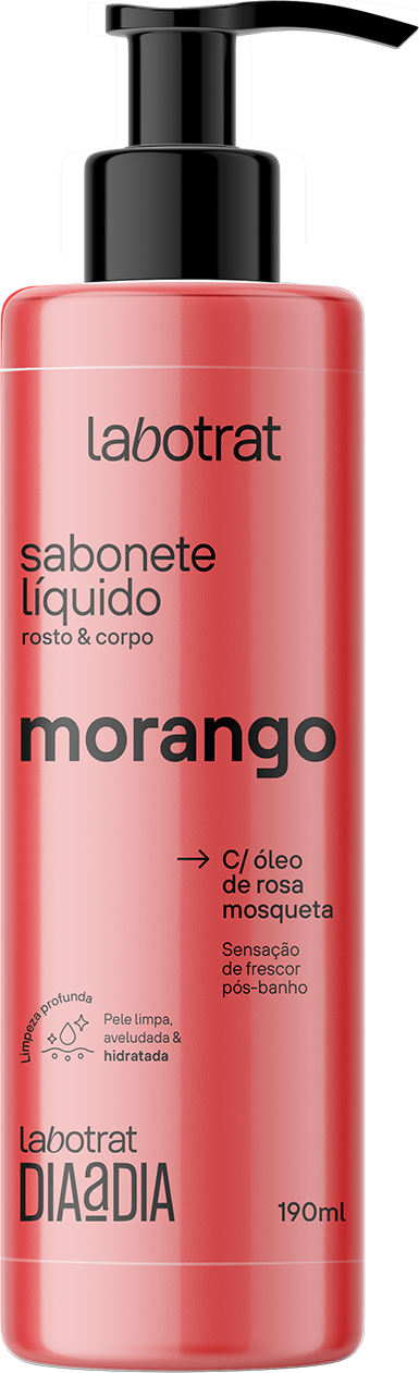 SABONETE LIQUIDO MORANGO DIA A DIA 190ML LABOTRAT