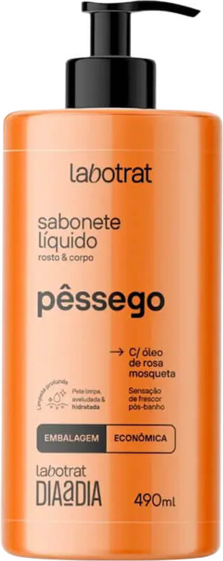 SABONETE LIQUIDO PESSEGO DIA A DIA 490ML LABOTRAT