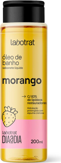 SABONETE OLEO DE BANHO MORANGO DIA A DIA 200ML LABOTRAT